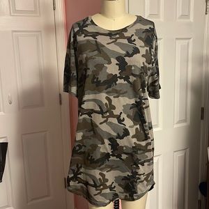 Pac Sun Camo Tshirt Dress